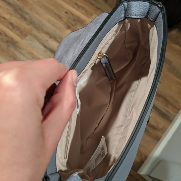 H&M Faux Suede Bag Gold Ring - Picture 2 of 5